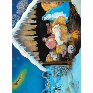 画像: 二つ折りクリスマスカード ご降誕 ※返品不可商品