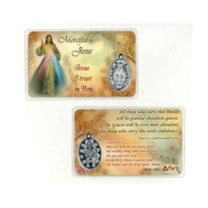 画像: 不思議のメダイカード(いつくしみのイエス / 英語版)