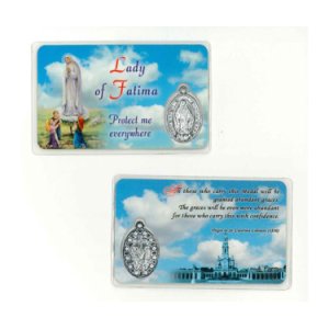 画像: 不思議のメダイカード(ファティマの聖母 / 英語版)