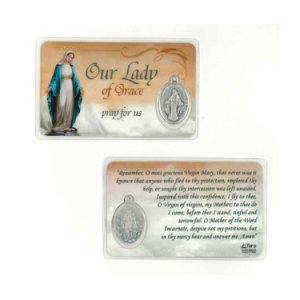 画像: 不思議のメダイカード(無原罪の聖母 / 英語版)