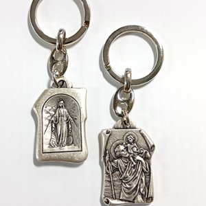 画像: メタルキーホルダー（無原罪の聖母/聖クリストフォロ） ※返品不可商品 