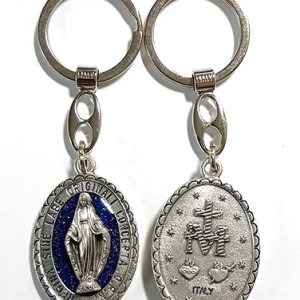 画像: メタルキーホルダー（無原罪の聖母・カラー）  ※返品不可商品 