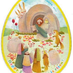 画像: イースターエッグボードパズル イエロー ※返品不可商品