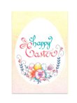 画像1: カリグラフィーデザイン イースターカード 封筒付き（ホワイト）※返品不可商品