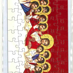 画像: 封筒付聖画メッセージパズル(イコン・最後の晩餐) ※返品不可商品