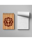 画像3: 聖体とカリスが彫刻された天然木板が表紙のメモパッド