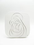 画像1: 石板風卓上飾り 聖母子（白） ※返品不可商品