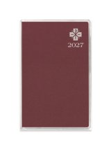 画像: 2027年カトリック手帳ポケット判（えんじ） ※返品不可商品 / お取り寄せ品