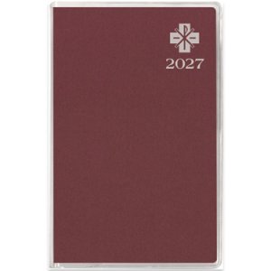 画像: 2027年カトリック手帳ポケット判(えんじ) ※返品不可商品 / お取り寄せ品