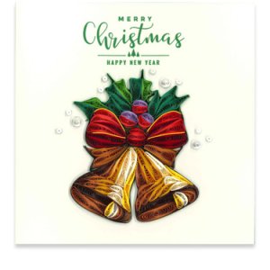 画像: クイリング・クリスマスカード（クリスマスベル） ※返品不可商品