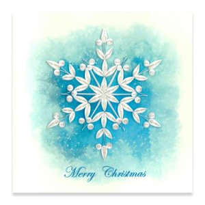画像: クイリング・クリスマスカード（スノーフレーク） ※返品不可商品