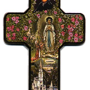 画像: ルルドデコパージュ十字架