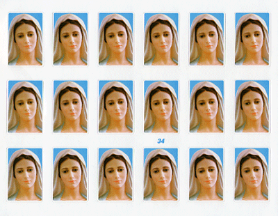 画像1: イタリア製シール 聖母