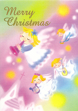 画像1: クリスマスカード　天使の楽隊