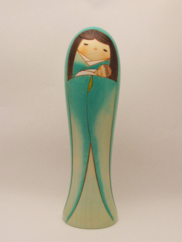 画像1: 創作民芸　卯三郎こけし（聖母マリア） 