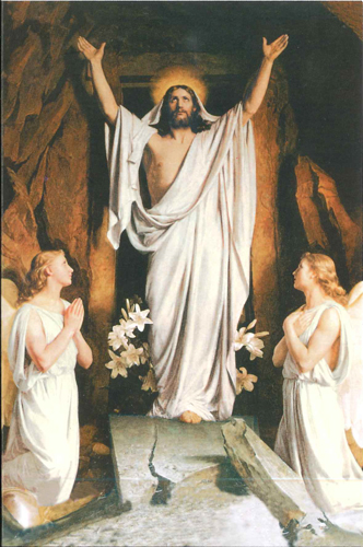 画像1: 2つ折りカード  キリストの復活 ※返品不可商品