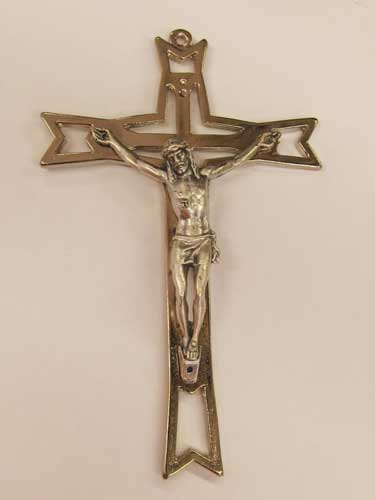 画像1: イタリア直輸入金属十字架（12.2cm×7.9cm）