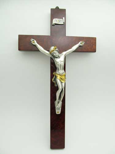 画像1: イタリア直輸 木製掛け十字架（像あり）