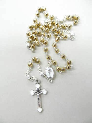 画像2: イタリア製 ケース付聖体のロザリオ(ゴールド)  ※返品不可商品 