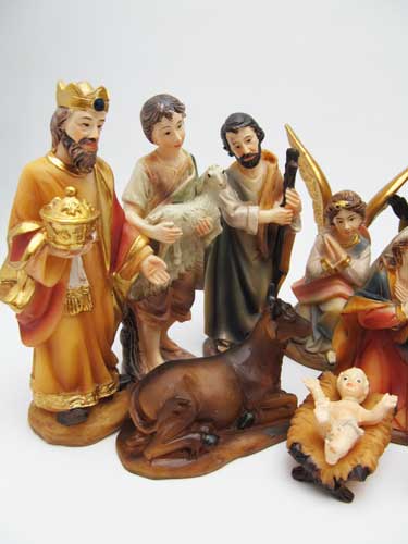 画像2: ハンドペイントネイティビティ（11点セット）  No.89307