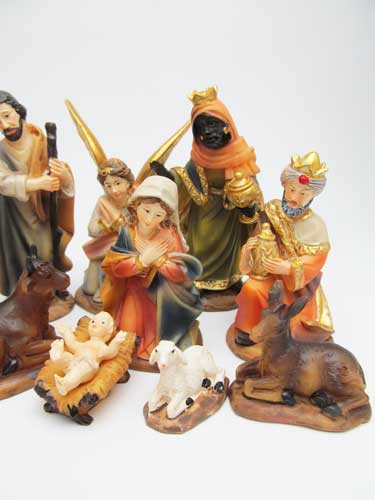 画像3: ハンドペイントネイティビティ（11点セット）  No.89307