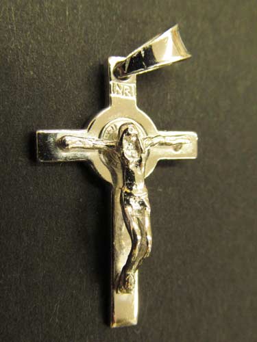 画像2: イタリア直輸入 SILVER925聖ベネディクトの小十字架