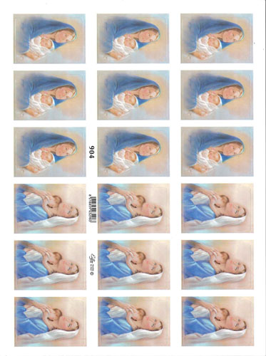 画像1: イタリア製シール 聖母子 ※返品不可商品