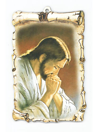 画像1: 祈るイエスのデコパージュ