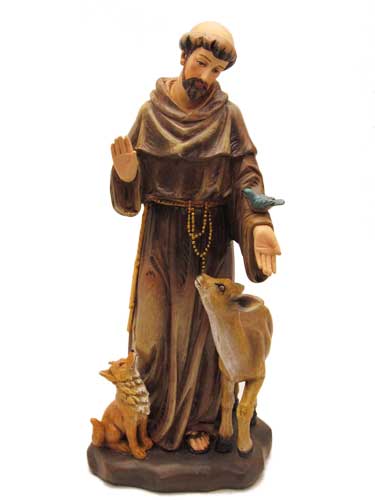 画像1: 聖像 再生木材製アッシジの聖フランシスコ(St.Francis）
