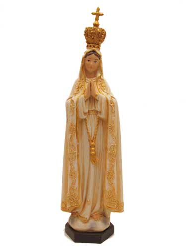 画像1: 聖像 再生木材製ファティマの聖母像(Our Lady of Fatima）