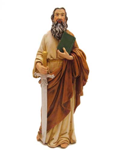 画像1: 聖像 再生木材製聖パウロ像(St.Paul）
