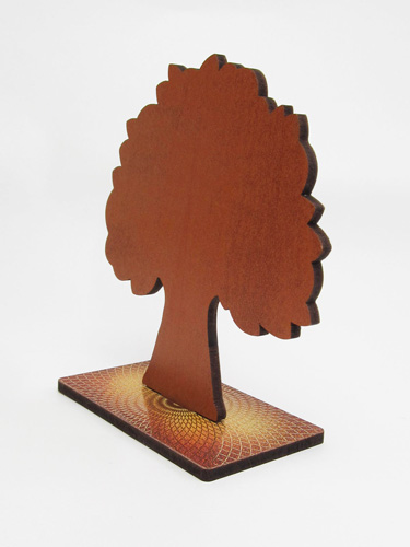 画像2: 生命の木と聖家族の木製卓上飾り 
