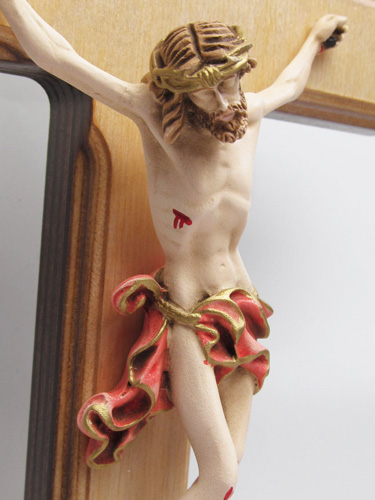 画像3: 木製台付十字架（像付・赤）