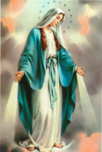 画像1: ボネラポストカード 無原罪の聖母(5枚組) ※返品不可商品