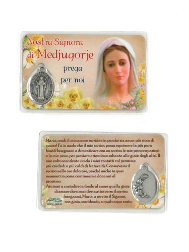 画像1: メダイ入りカード　メジュゴルイエの聖母2 ※返品不可商品 