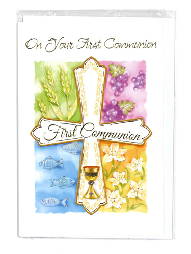 画像1: 二つ折りカード初聖体（First Communion）  ※返品不可商品 