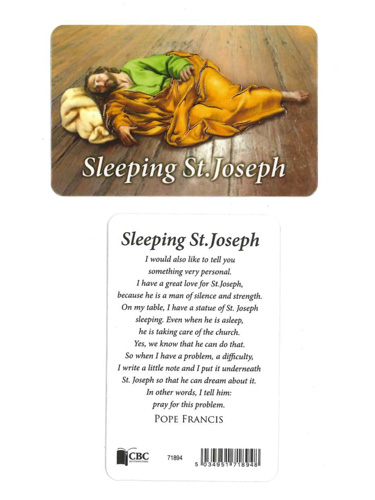 画像1: 夢見る聖ヨセフのご絵カード（Sleeping St.Joseph）　※返品不可商品
