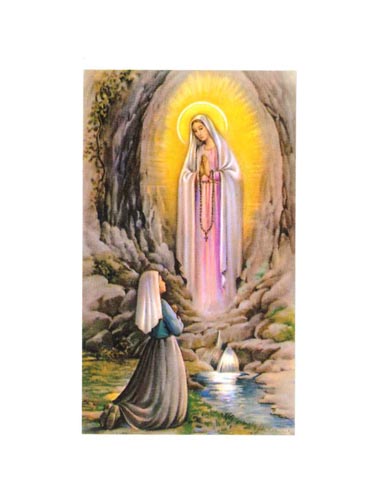 画像1: 特価ご絵  ルルドの聖母とベルナデッタ  (10枚セット) ※返品不可商品
