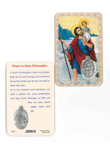 画像1: メダイ付きカード（聖クリストファー） ※返品不可商品 