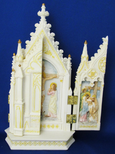 画像4: レジン製卓上飾り十字架三場面（Crucifixion Triptych)