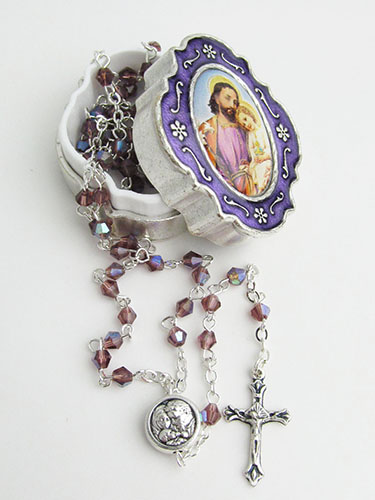 画像1:  ケース付聖ヨセフのロザリオ※返品不可商品 