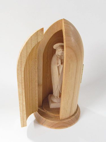 画像4: ドーム型木製マリア像（小型・白木） ※返品不可商品 