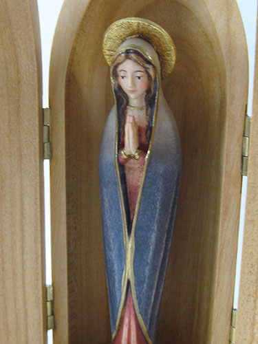 画像2: ドーム型木製マリア像（大型・着色） ※返品不可商品 