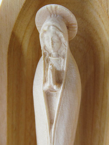 画像3: ドーム型木製マリア像（小型・白木） ※返品不可商品 