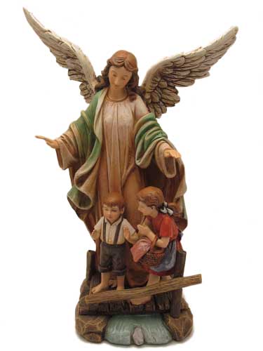 画像1: 聖像 再生木材製 守護の天使(Guardian Angel）