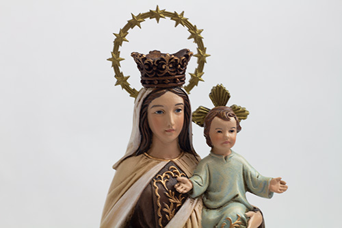 画像6: 聖像 再生木材製 カルメル山の聖母(Madonna of Carmine）