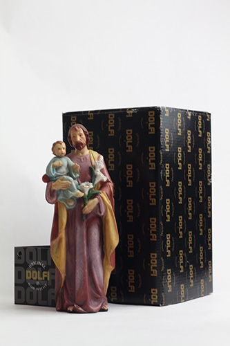 画像5: 聖像 再生木材製 聖ヨセフと幼子イエス(St Joseph）