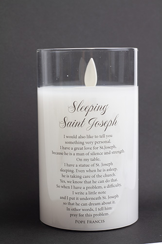画像2: LED REAL CANDLE with Vanilla Wax（Sleeping Saint Joseph)
