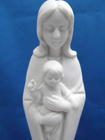 画像2: 聖母子立像 白色  高さ20cm ※返品不可商品