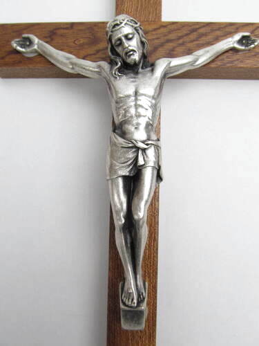 画像2: 木製掛け十字架（金属像付き）※返品不可商品